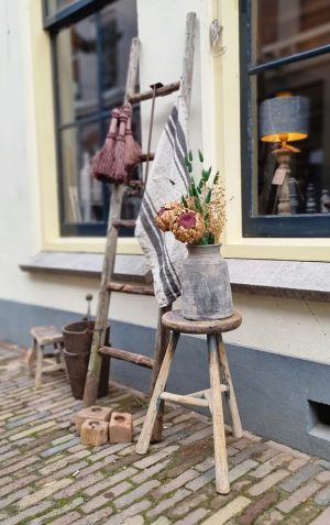 Houten ladder | Benard's Woonaccessoires | landelijke sfeer