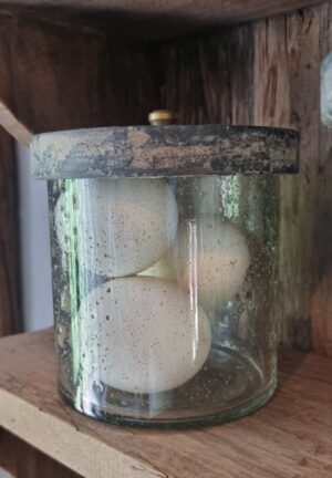 Voorraadpot glas met houten deksel | Benard's Woonaccessoires | Handig voor in de keuken