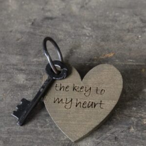 Handgemaakte sleutel | met een gelukwens | Benard's Woonaccessoires | The key to my heart