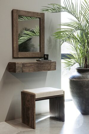 Wandplank - lade - spiegel - bankje - Benard's Woonaccessoires